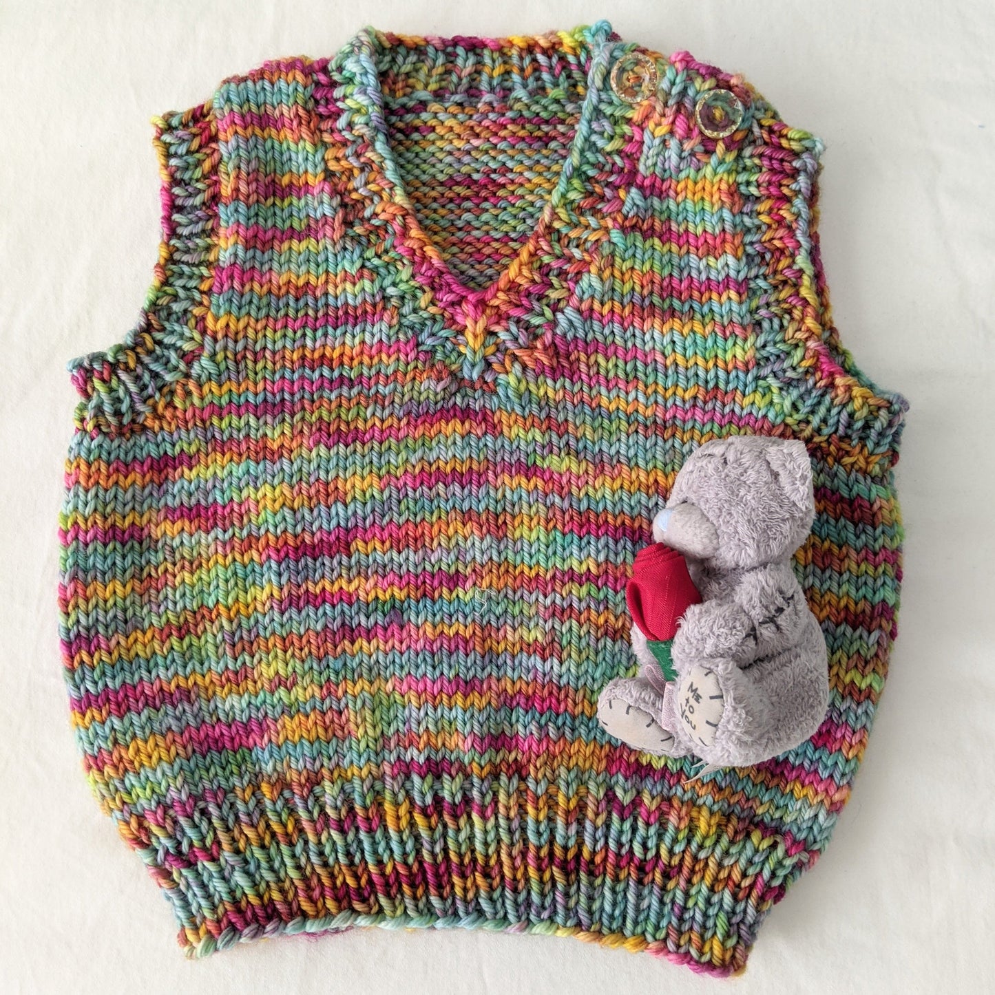 Grace Seamed 8ply Baby Vest