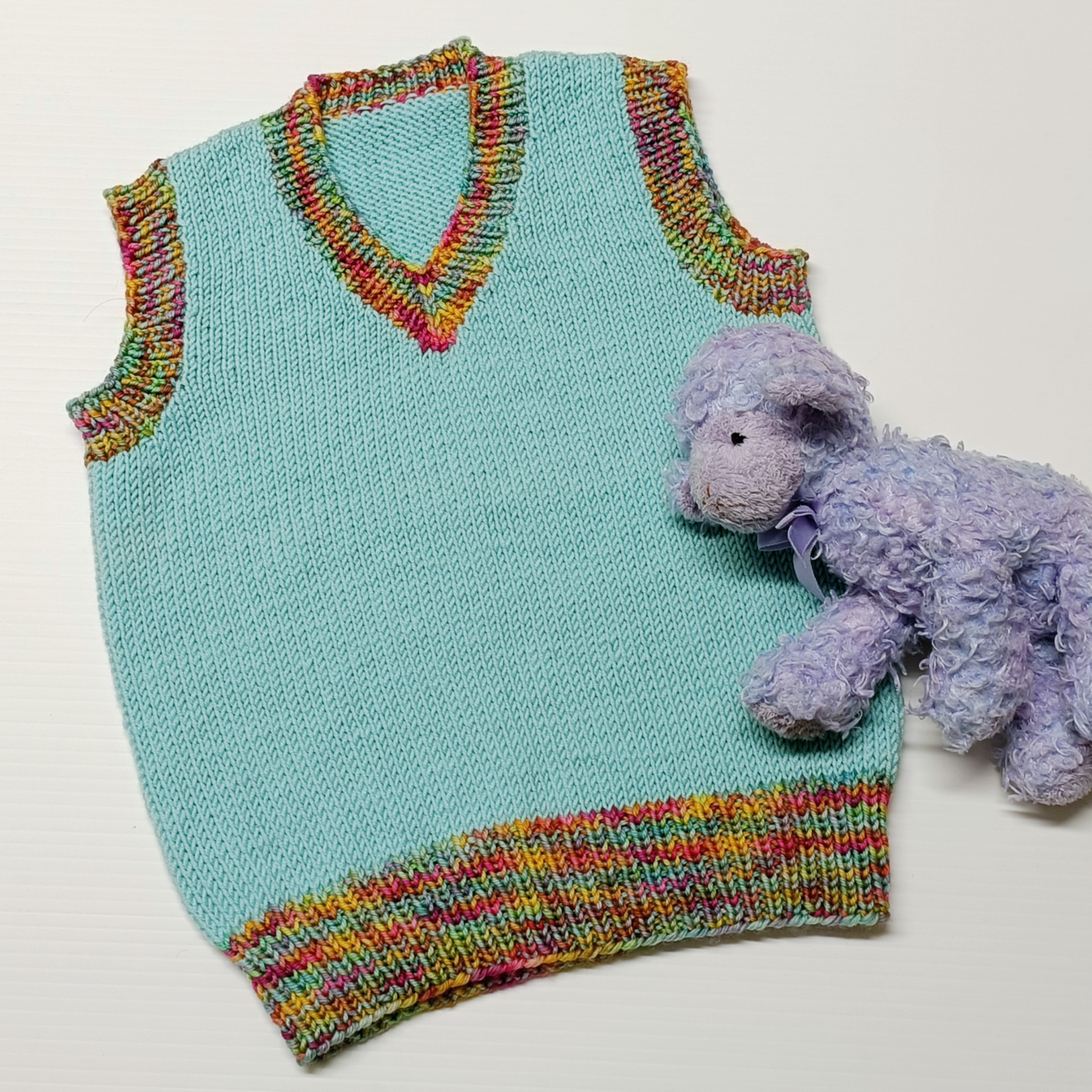 Henry Seamed 8ply Kids Vest