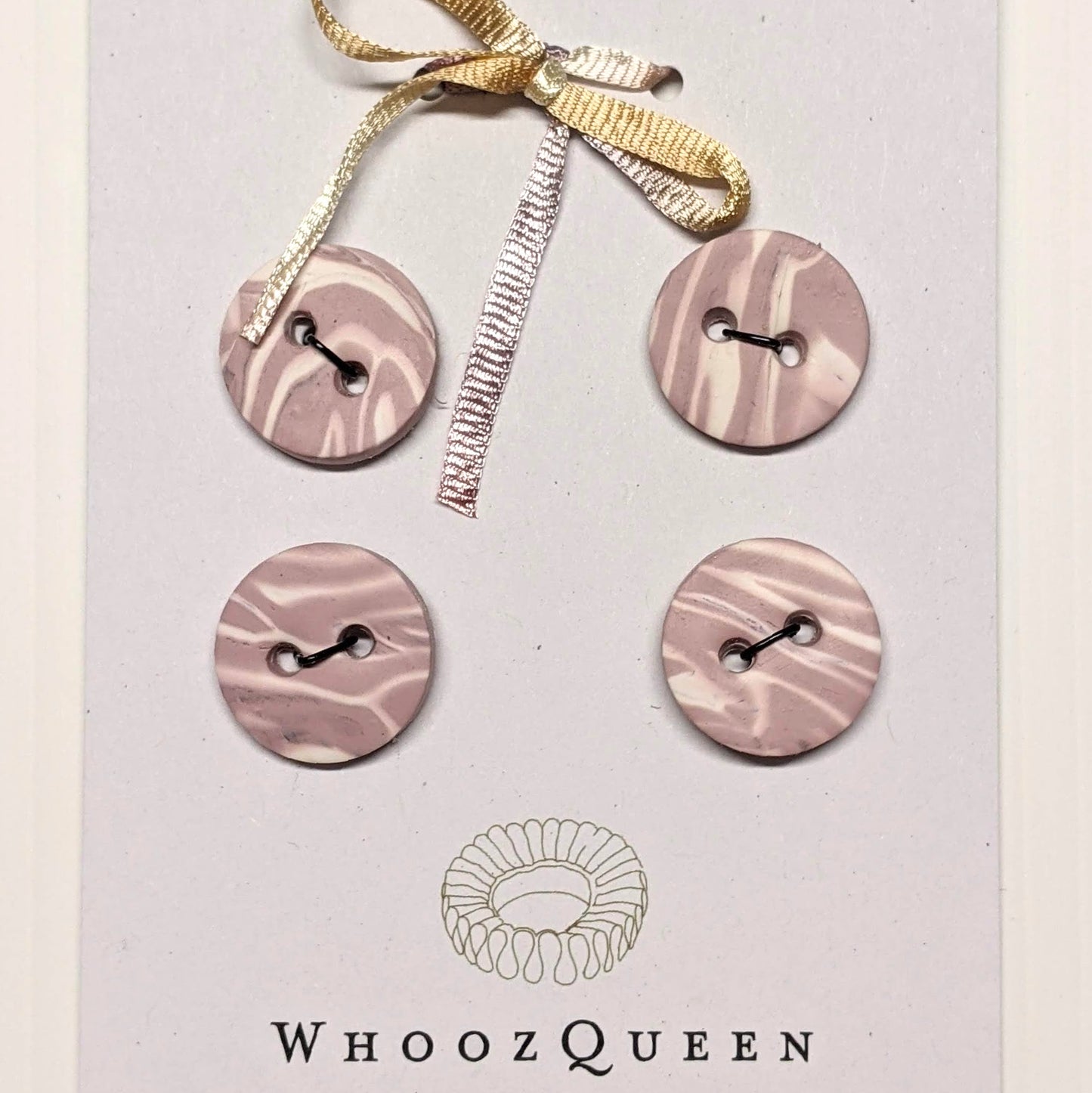 Buttons - WhoozQueen 18mm polymer clay buttons