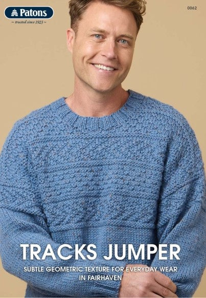 Men - Patons Leaflet 0062 Tracks Jumper