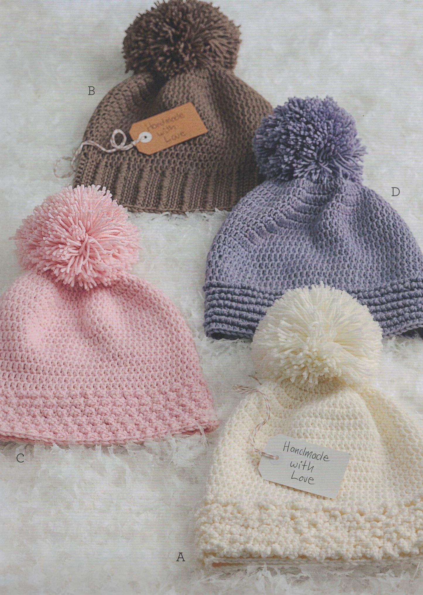 Crochet - Cleckheaton Leaflet 438 Customised Crochet Beanie