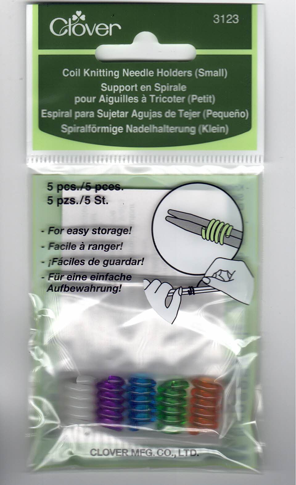Clover Coil Knitting Needle Holders (Small) 3123 (Accessories)