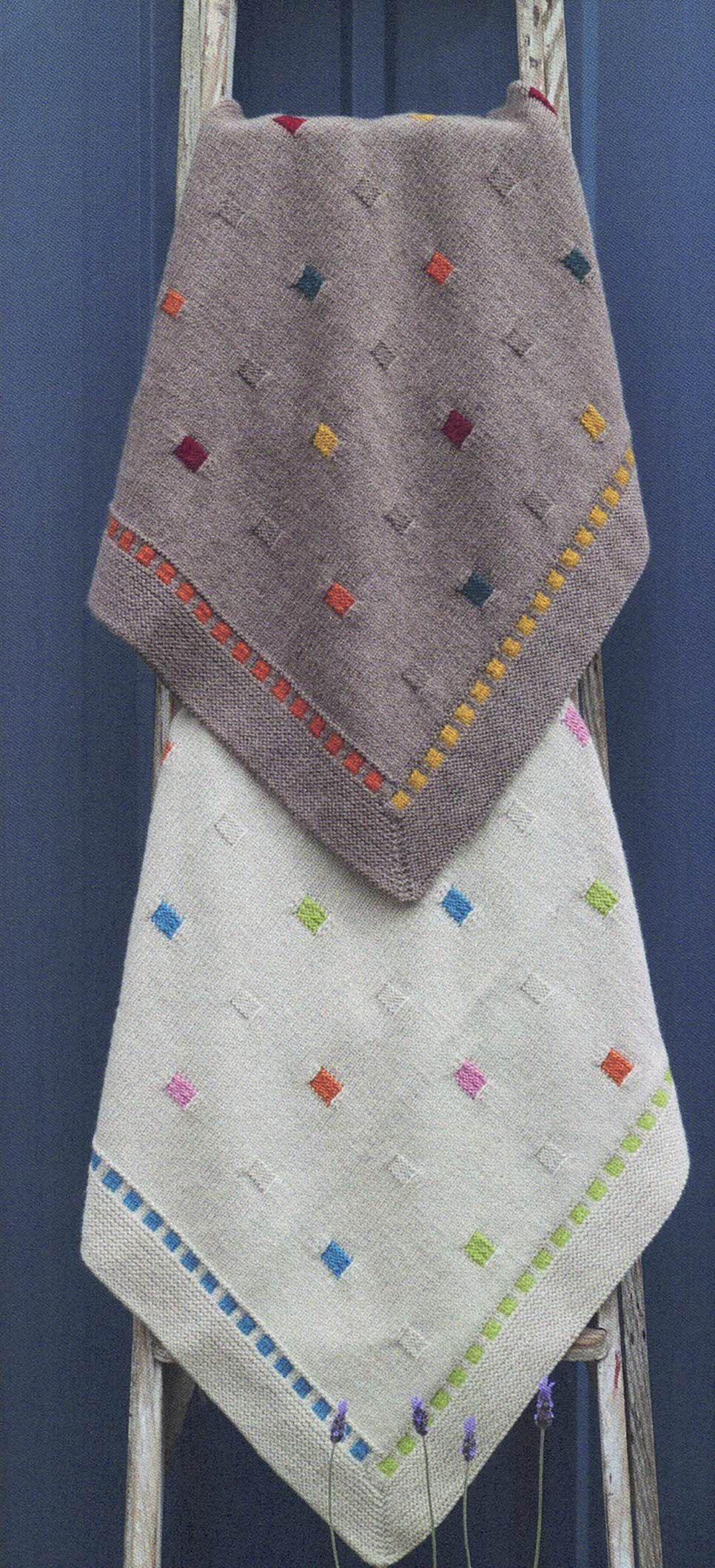 Blanket - Debra Kinsey Leaflet Small Blocks Baby Blanket