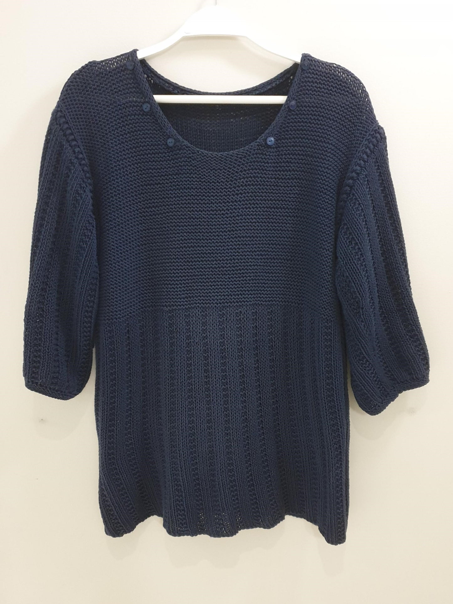 Easy Drop Sleeve Sweater with Wrist Bands