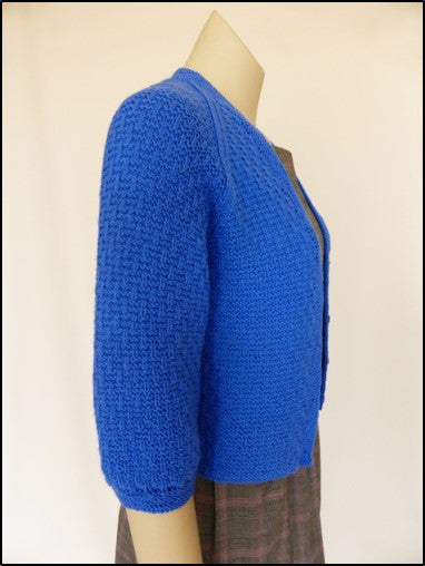 Cardie-Bolero in Garter Basketweave