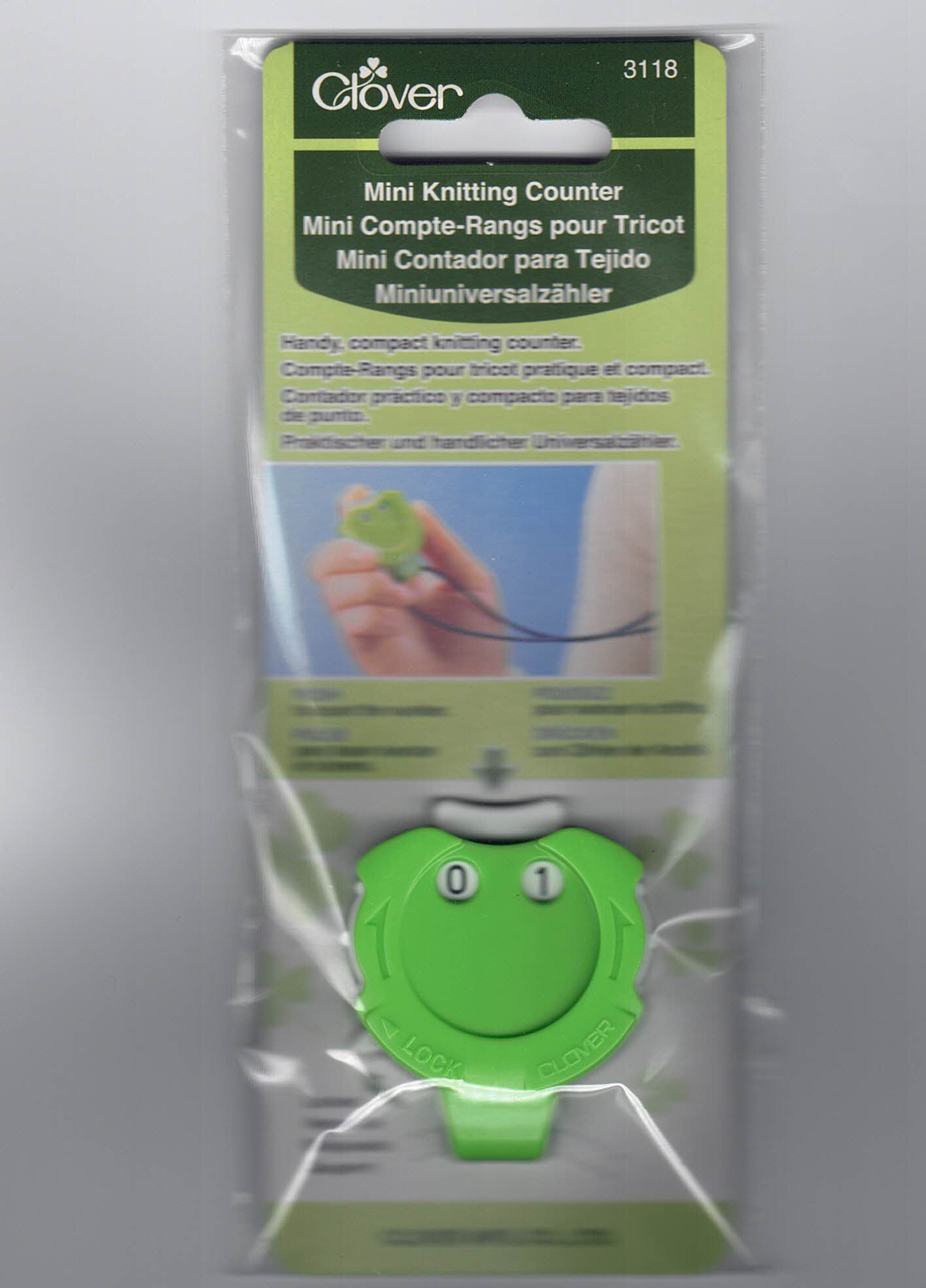 Clover Mini Knitting Counter - Green ( Accessories)