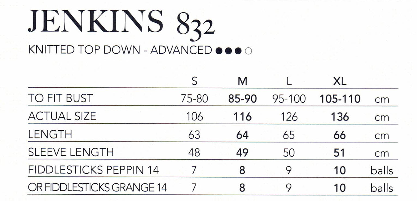 Women - Texyarns Leaflet 832 Jenkins