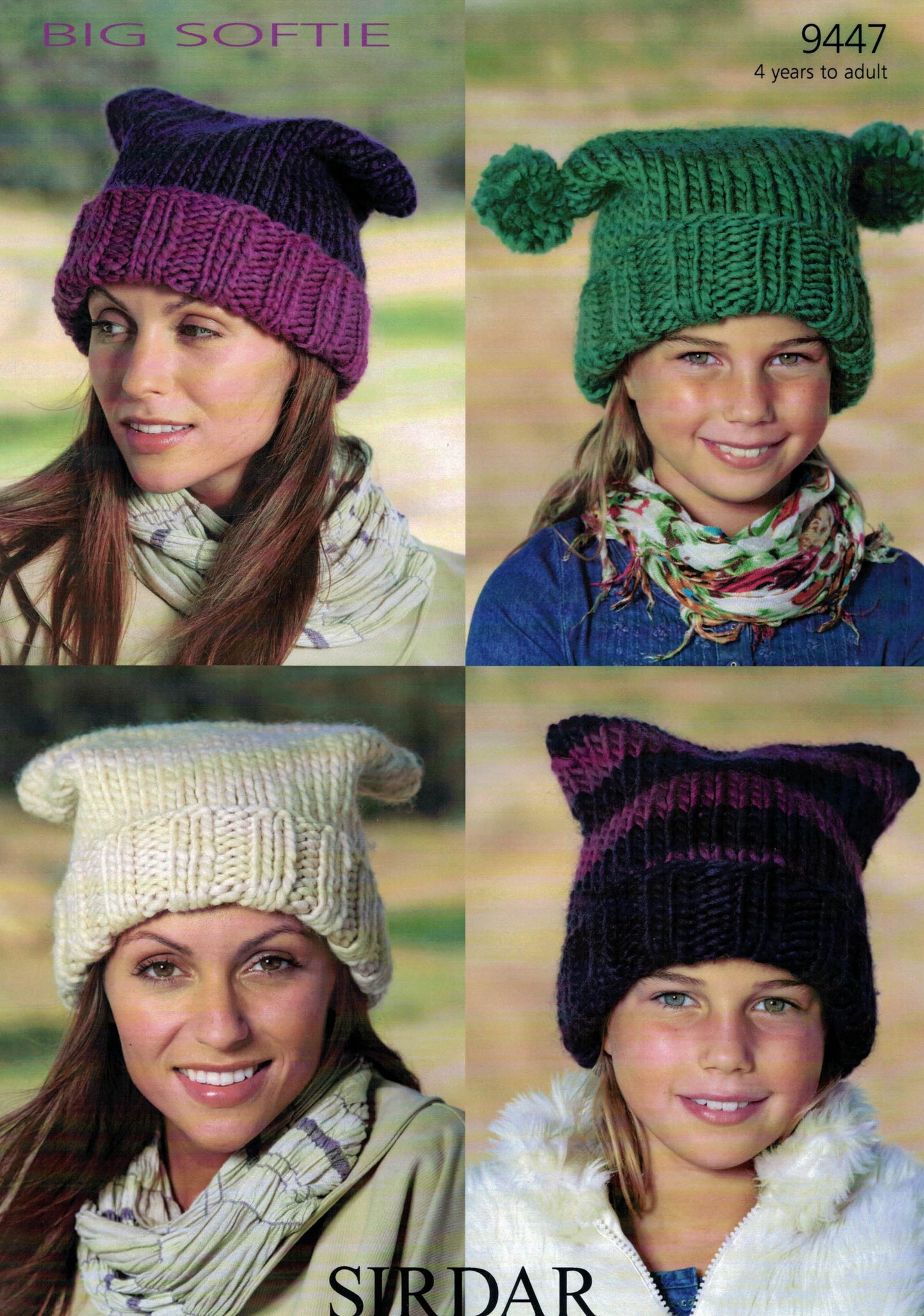 Beanie - Sirdar Big Softie Leaflet 9447 Hats