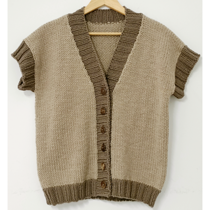 Simple Adult Buttoned Vest