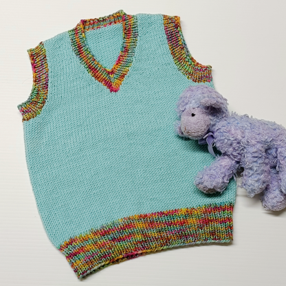 Henry Seamed 8ply Kids Vest