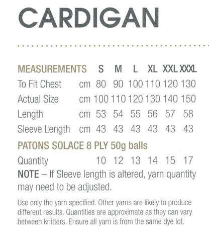 Women - Patons Leaflet 0069 Signature Cardigan