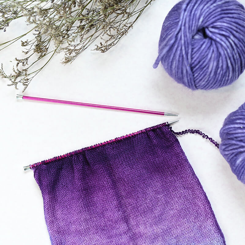 Knit Pro Zing Straight Knitting Needles 25cm