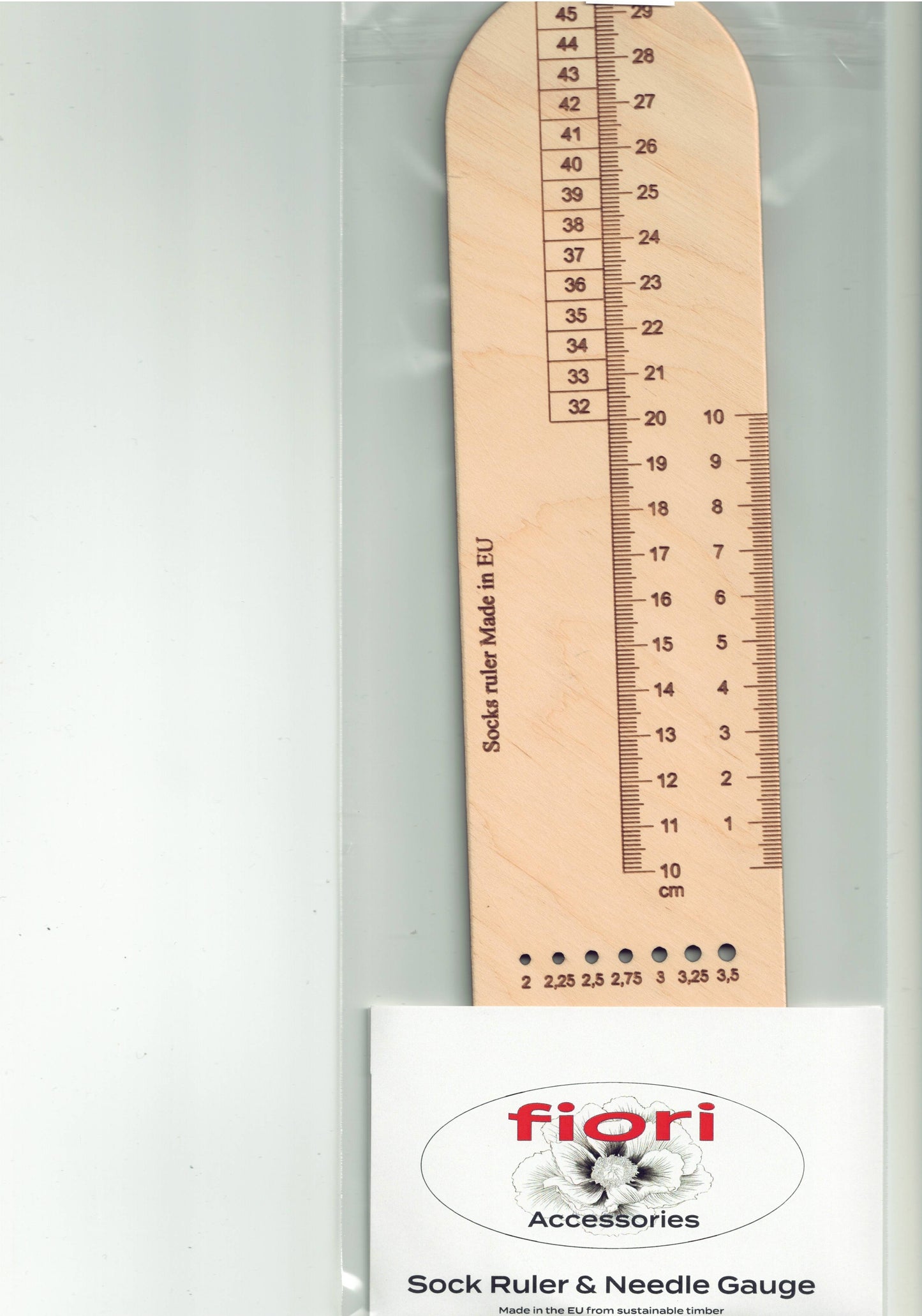 Fiori Sock Ruler