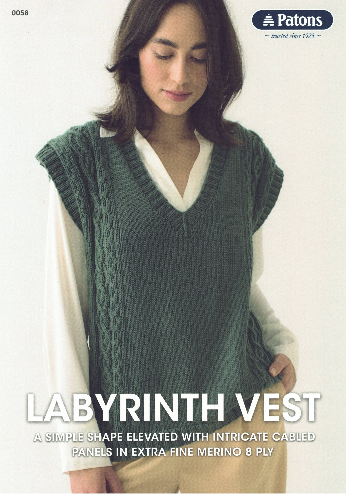 Women - Patons Leaflet 0058 Labyrinth Vest