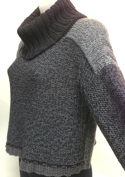 Patch Drop Sleeve Sweater