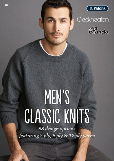 Men - Patons Book 354 Men's Classic Knits
