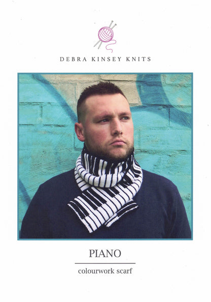 Accessories - Debra Kinsey Leaflet Piano Colourwork Scarf