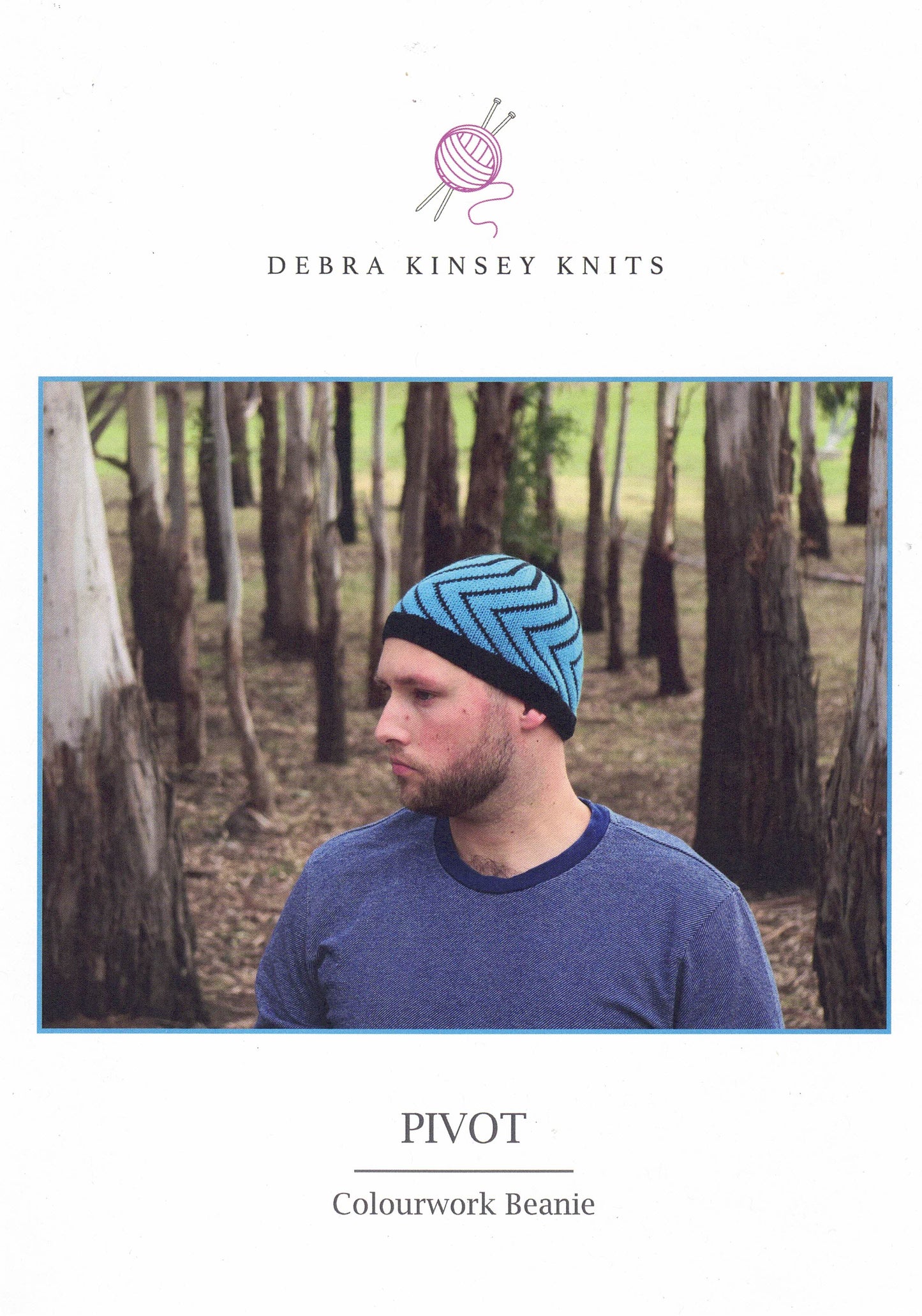 Accessories - Debra Kinsey Leaflet Pivot Colourwork Beanie