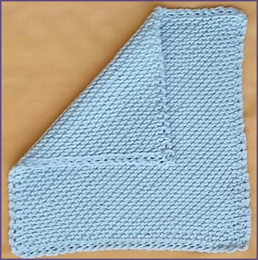 Diagonal Garter Stitch Blanket