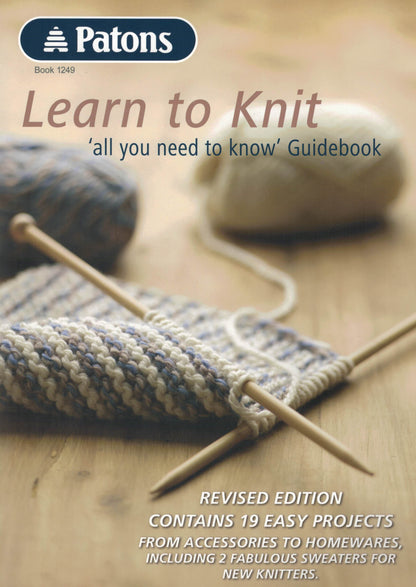 Technique - Patons Book 1249 Learn to Knit