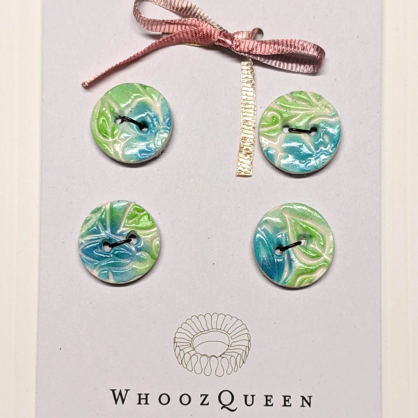 Buttons - WhoozQueen 18mm polymer clay buttons