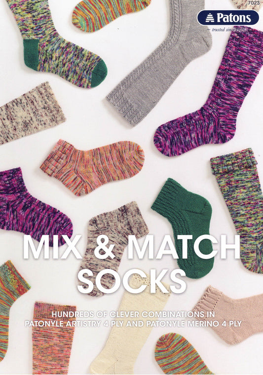 Accessories - Patons Leaflet 7023 Mix & Match Socks