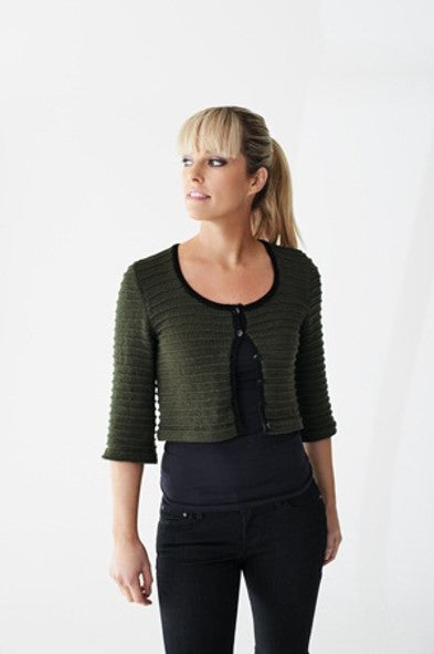 Simple Short Jacket with 3/4 Sleeves