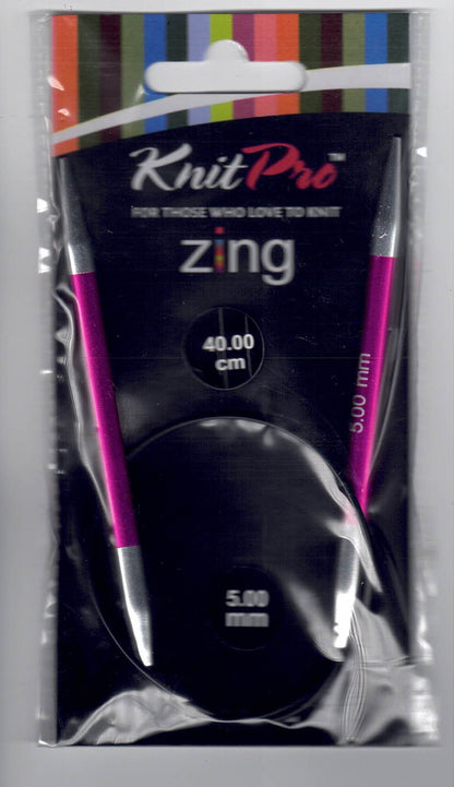 Knit Pro Zing Circular Needles 40cm